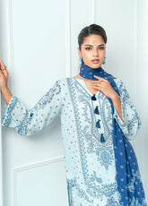 Minha By Amal Luxury Printed Lawn 3 Piece Unstitched Suit AM25MLL AM-10